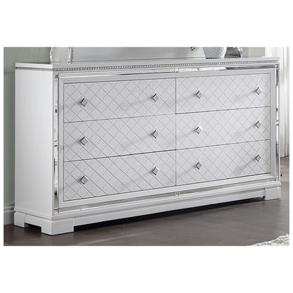 Eleanor Rectangular 6-drawer Dresser White 223563