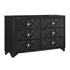 Penelope 6-drawer Dresser Black 223573