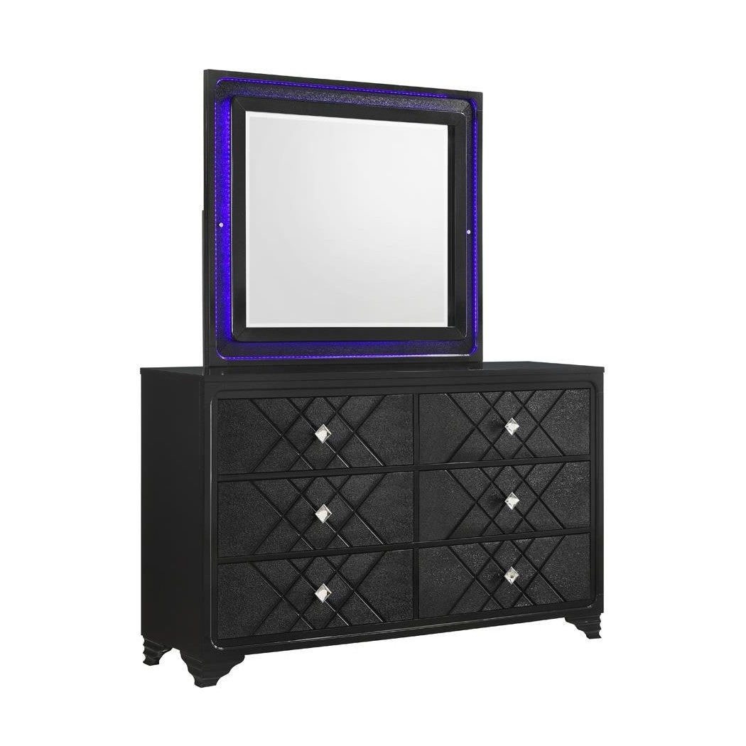 Penelope 6-drawer Dresser Black 223573