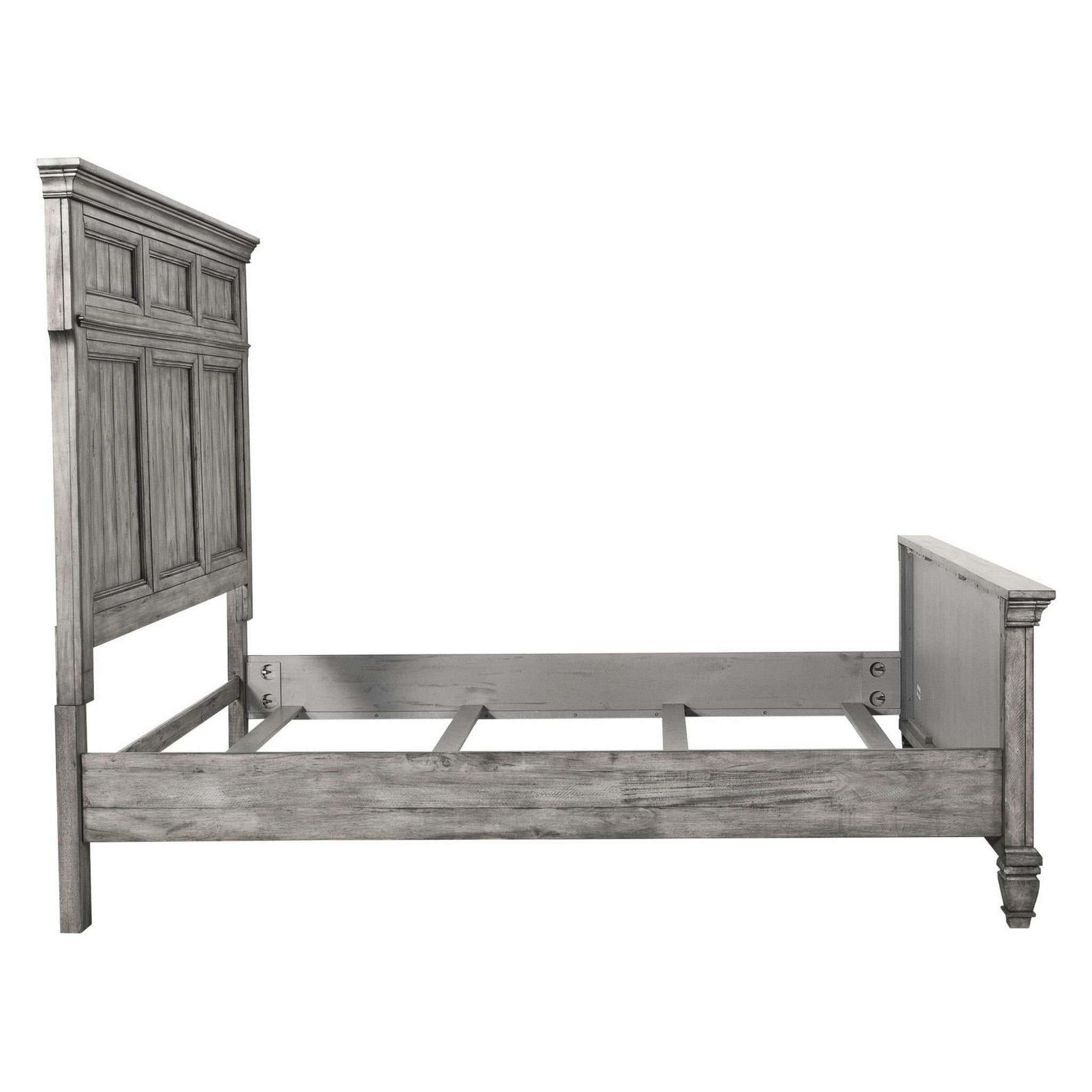 Avenue Eastern King Panel Bed Grey 224031KE