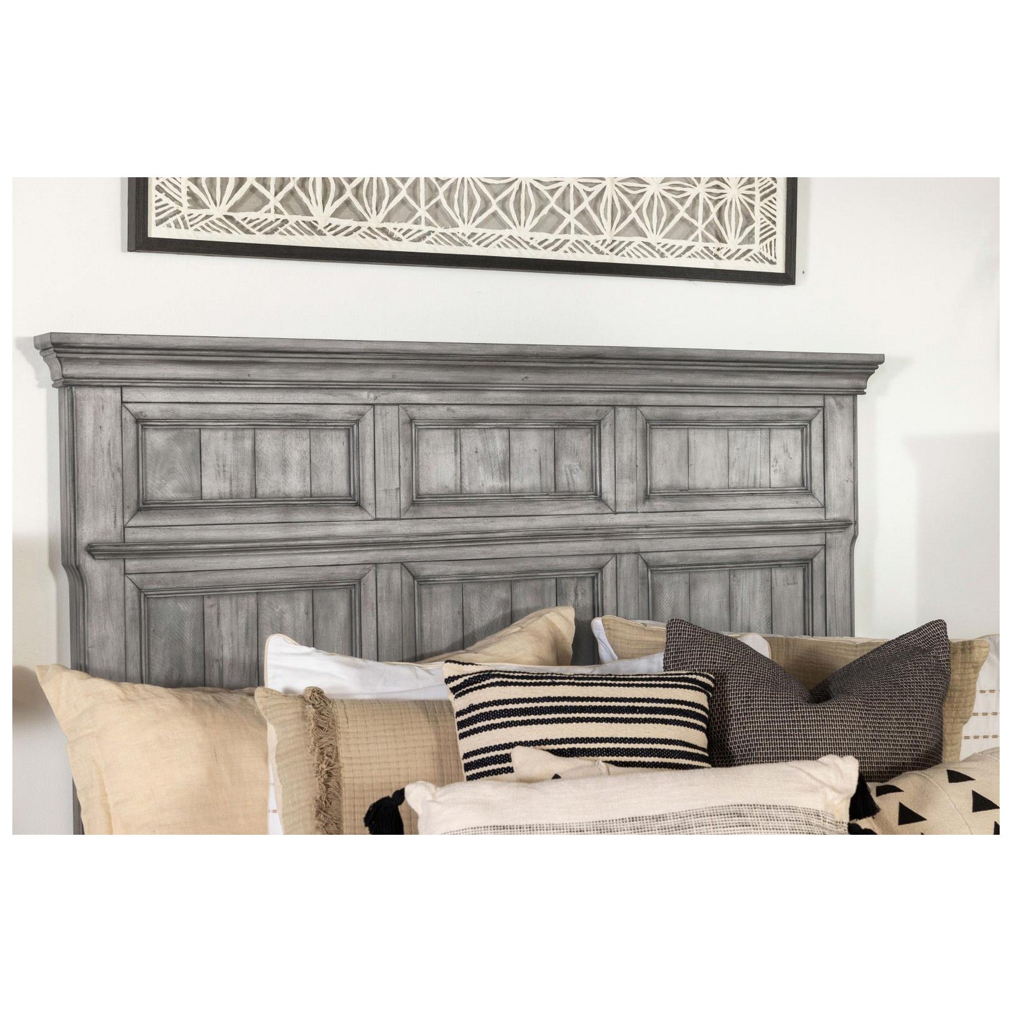 Avenue Eastern King Panel Bed Grey 224031KE