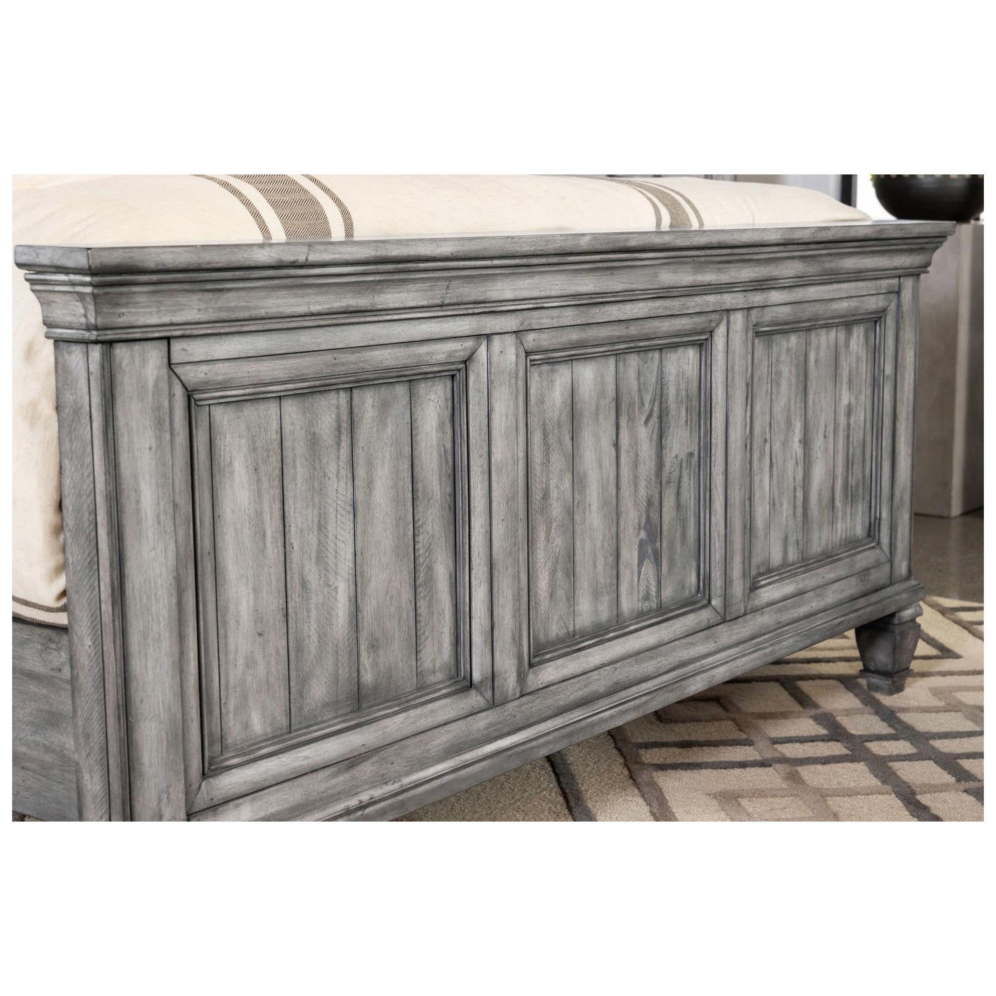 Avenue Eastern King Panel Bed Grey 224031KE