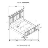 Avenue California King Panel Bed Grey 224031KW