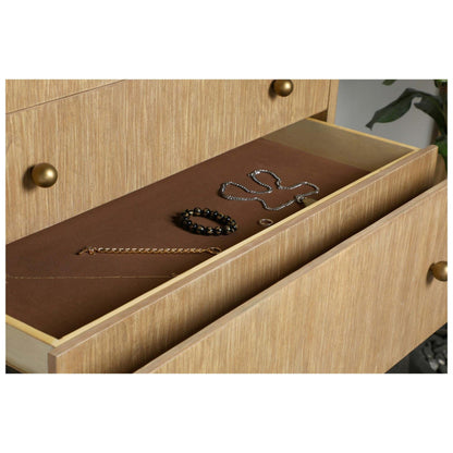 Arini 5-drawer Chest Sand Wash 224305