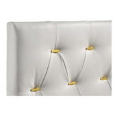 Kendall Tufted Upholstered Panel Queen Bed White 224401Q