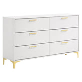 Kendall 6-drawer Dresser White 224403