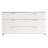 Kendall 6-drawer Dresser White 224403