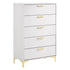 Kendall 5-drawer Chest White 224405