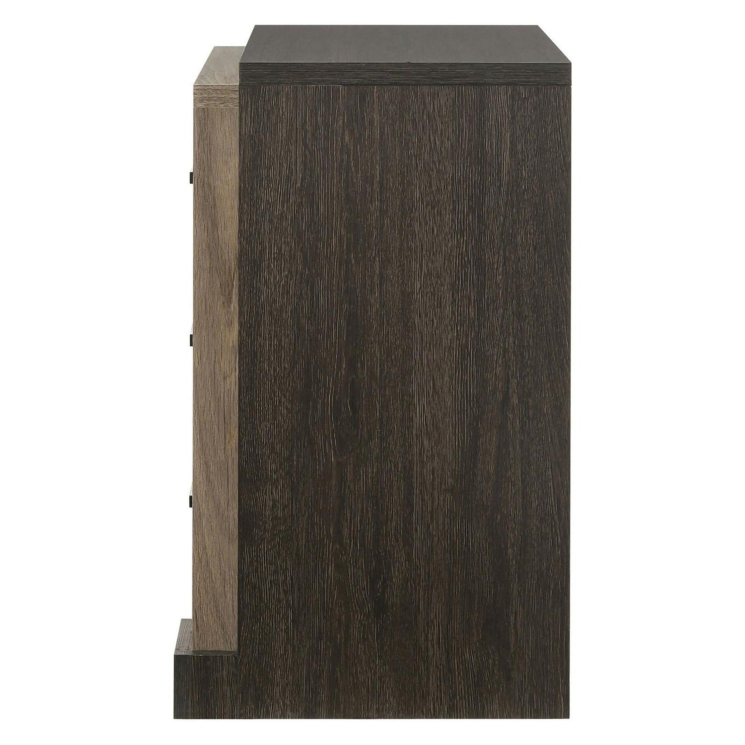 Baker 3-drawer Nightstand Brown and Light Taupe 224462