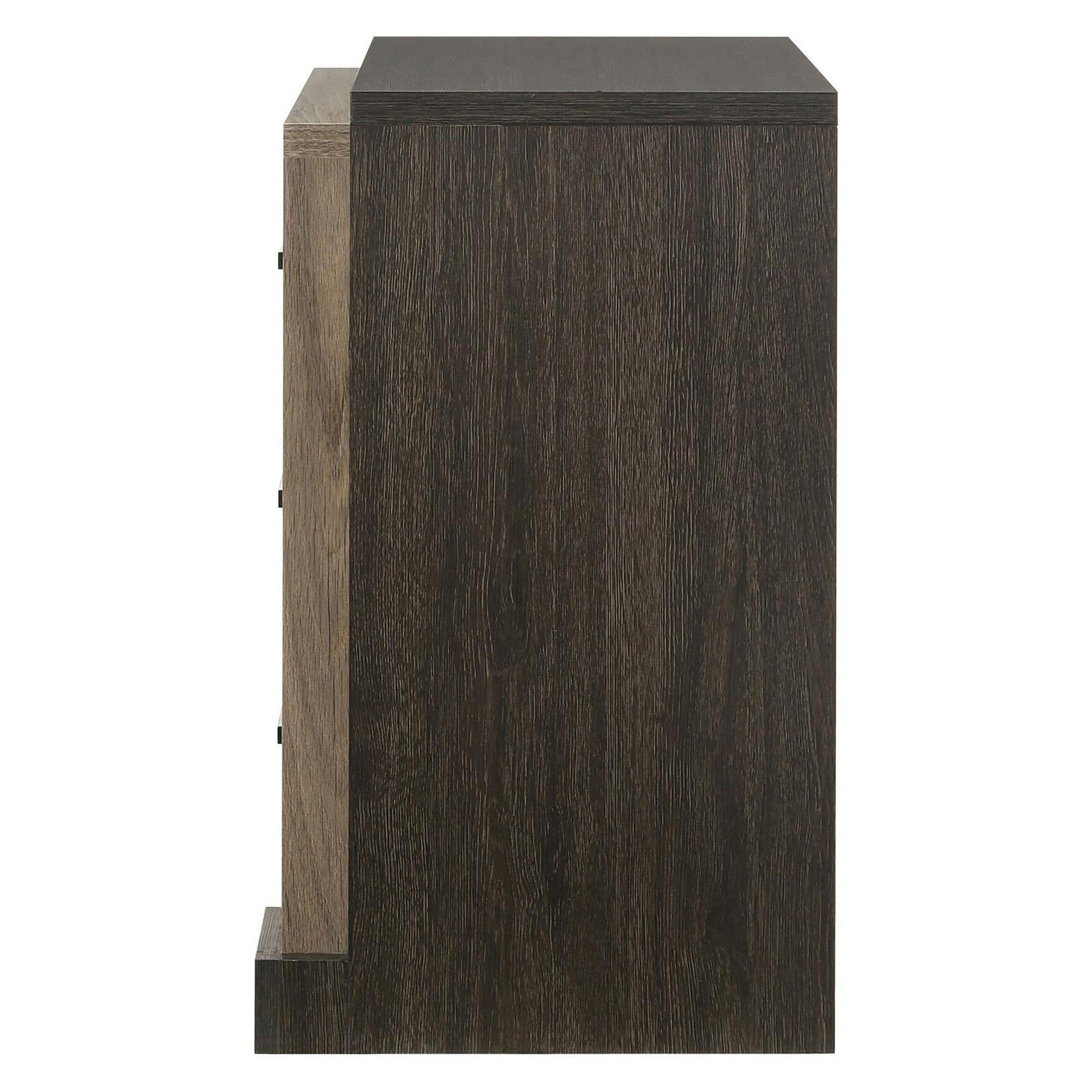 Baker 3-drawer Nightstand Brown and Light Taupe 224462