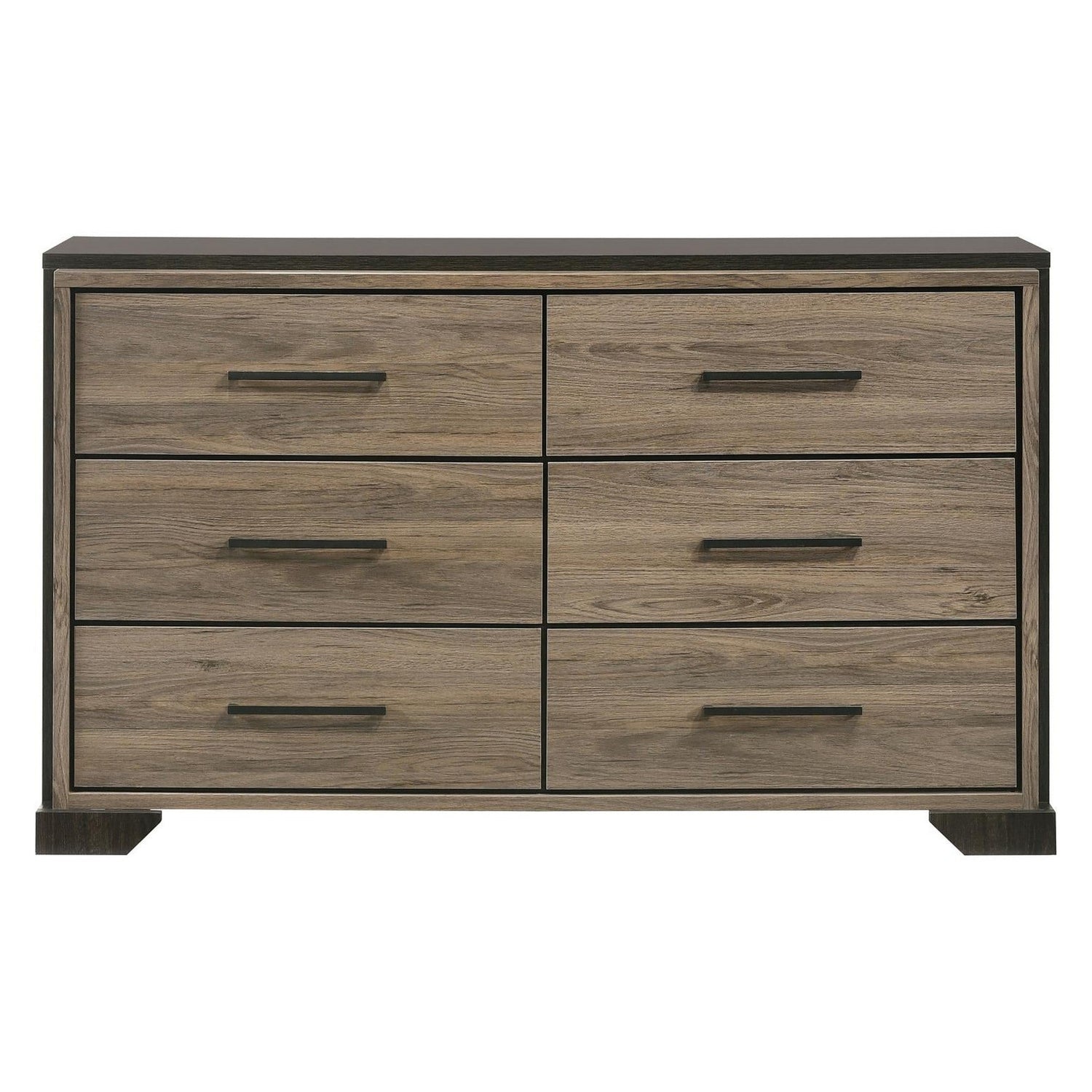 Baker 6-drawer Dresser Brown and Light Taupe 224463