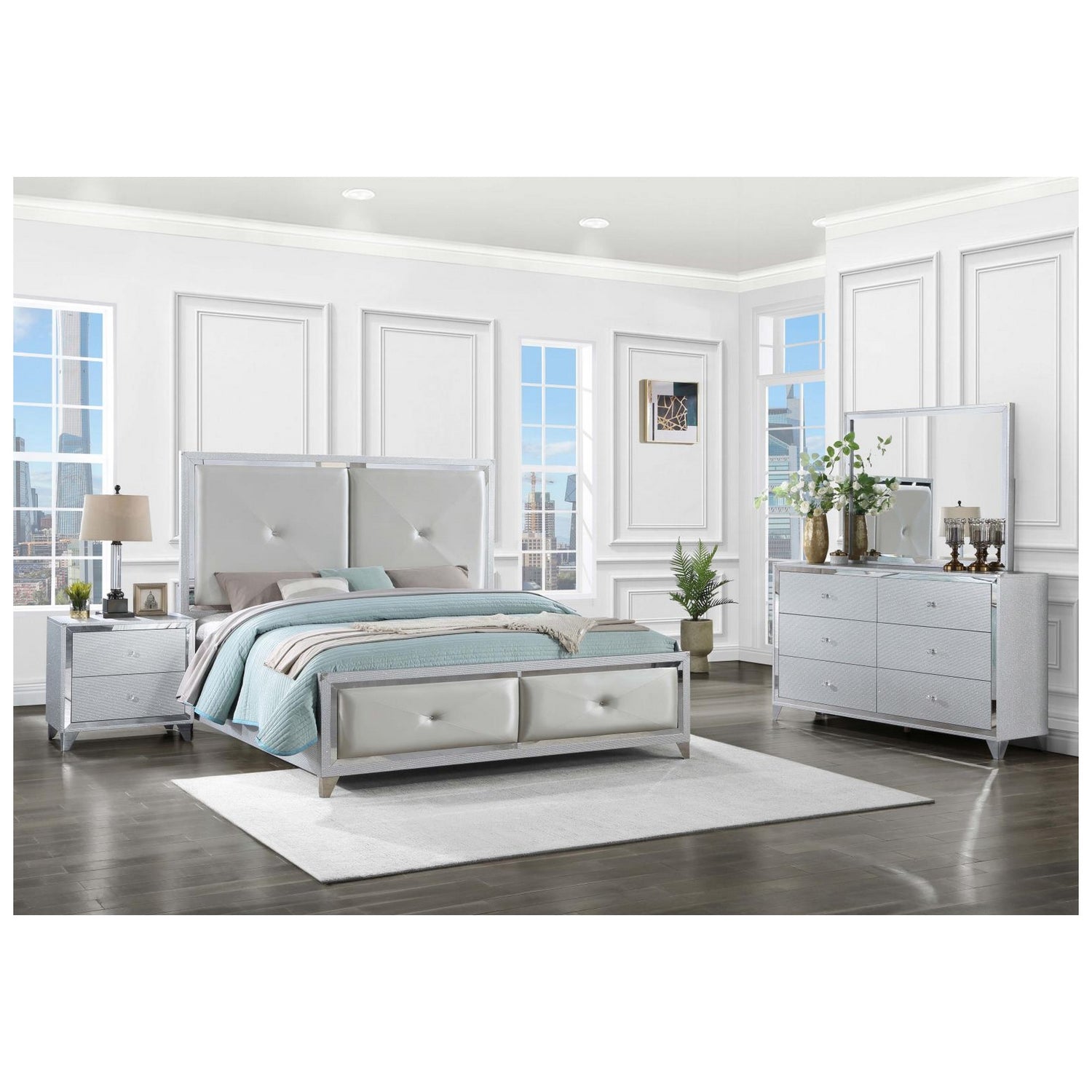 Coaster California King Bed 4 Pc Set