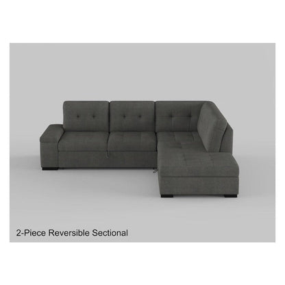 (2)2-Piece Sectional with Right Chaise 9390DG*22LRC