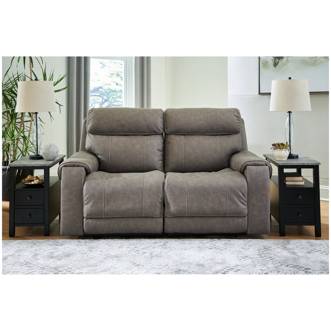 Starbot 2-Piece Power Reclining Loveseat Ash-23501S1