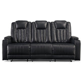 Center Point Reclining Sofa with Drop Down Table Ash-2400489