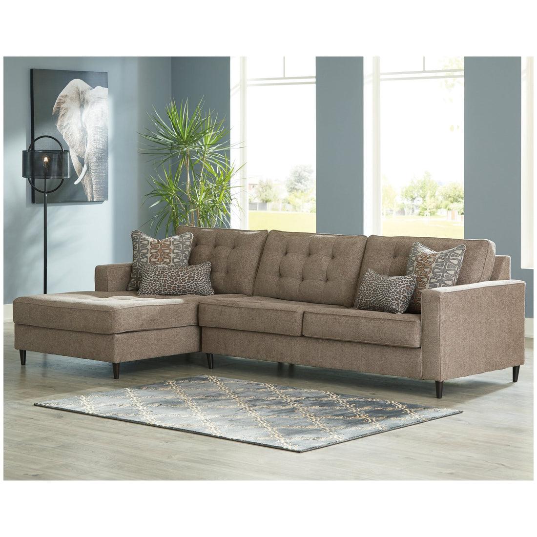 Flintshire 2-Piece Sectional with Chaise Ash-25003S1