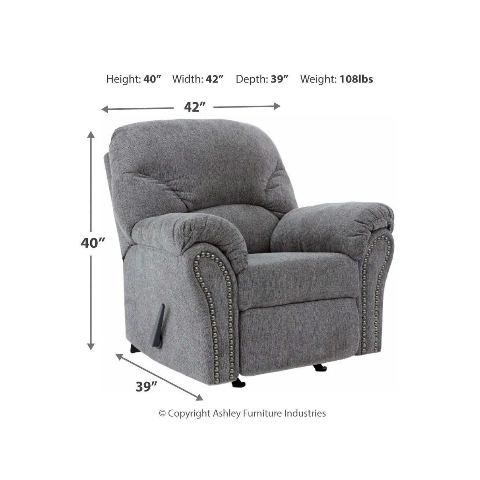 Allmaxx Recliner Ash-2810525