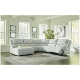 McClelland 5-Piece Reclining Sectional with Chaise Ash-29302S5