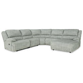 McClelland 5-Piece Reclining Sectional with Chaise Ash-29302S7