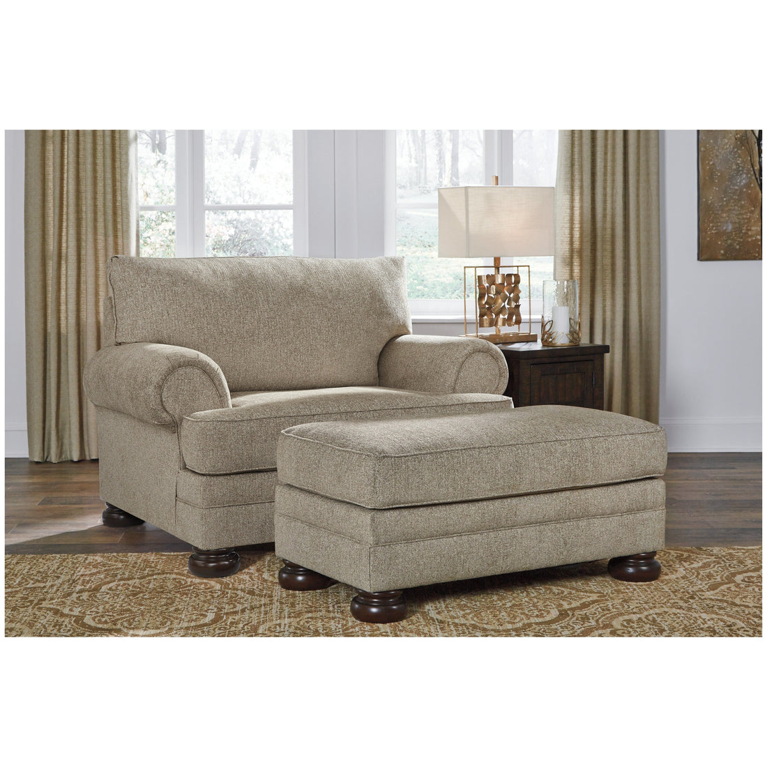 Kananwood Chair and Ottoman Ash-29603U2