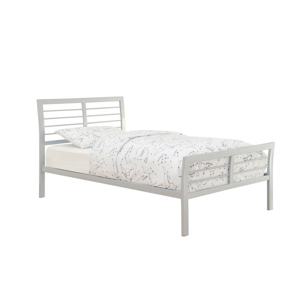 Cooper Twin Metal Bed Silver 300201T