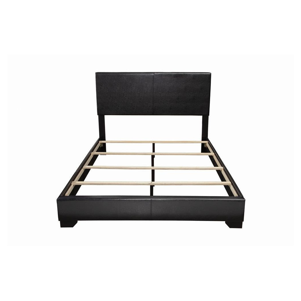 Conner Full Upholstered Panel Bed Black 300260F