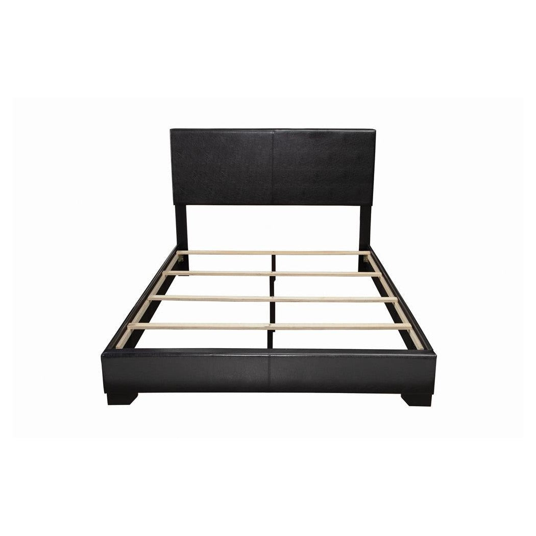 Conner Eastern King Upholstered Panel Bed Black 300260KE