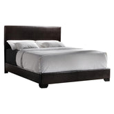 Conner Full Upholstered Panel Bed Dark Brown 300261F