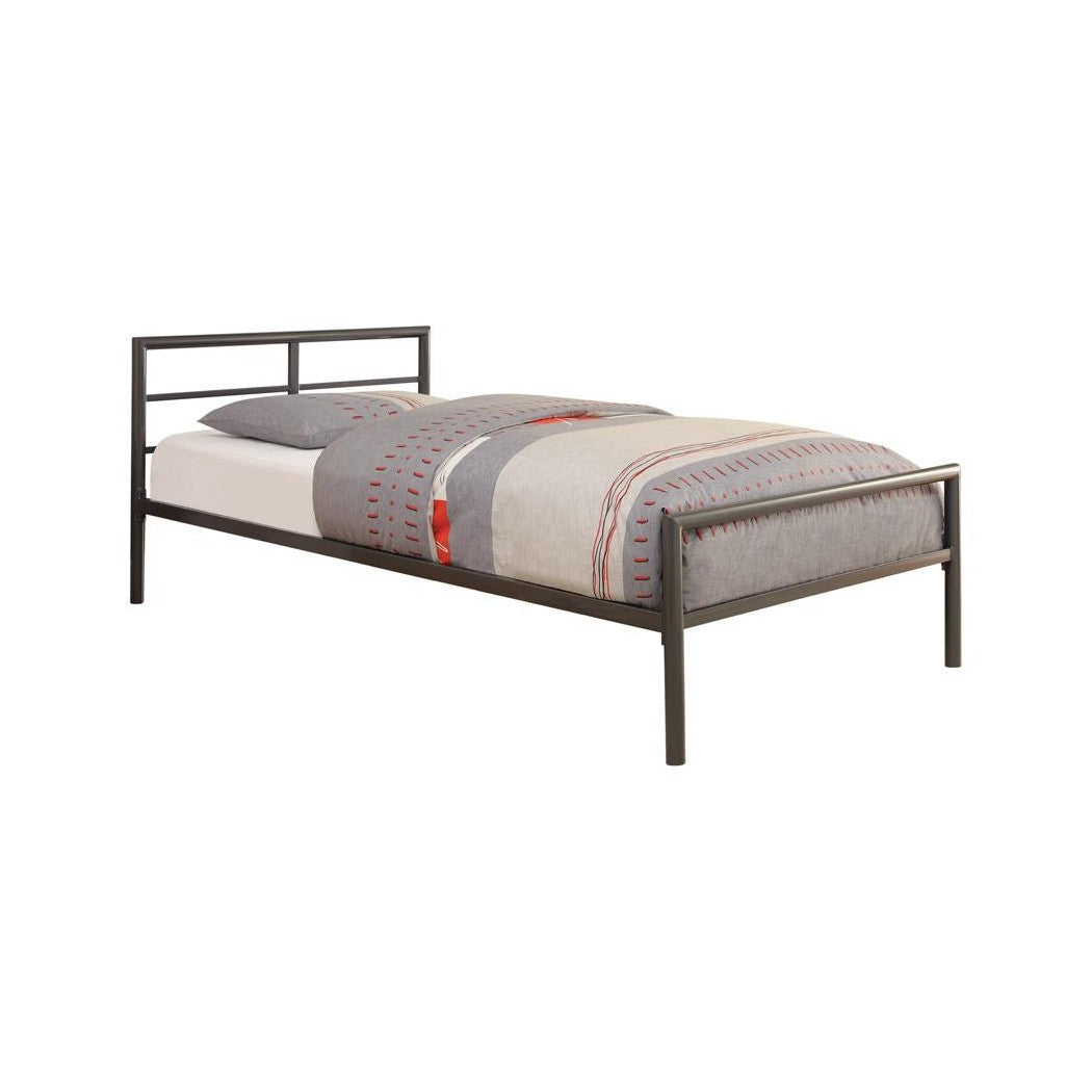 Fisher Twin Metal Bed Gunmetal 300279T