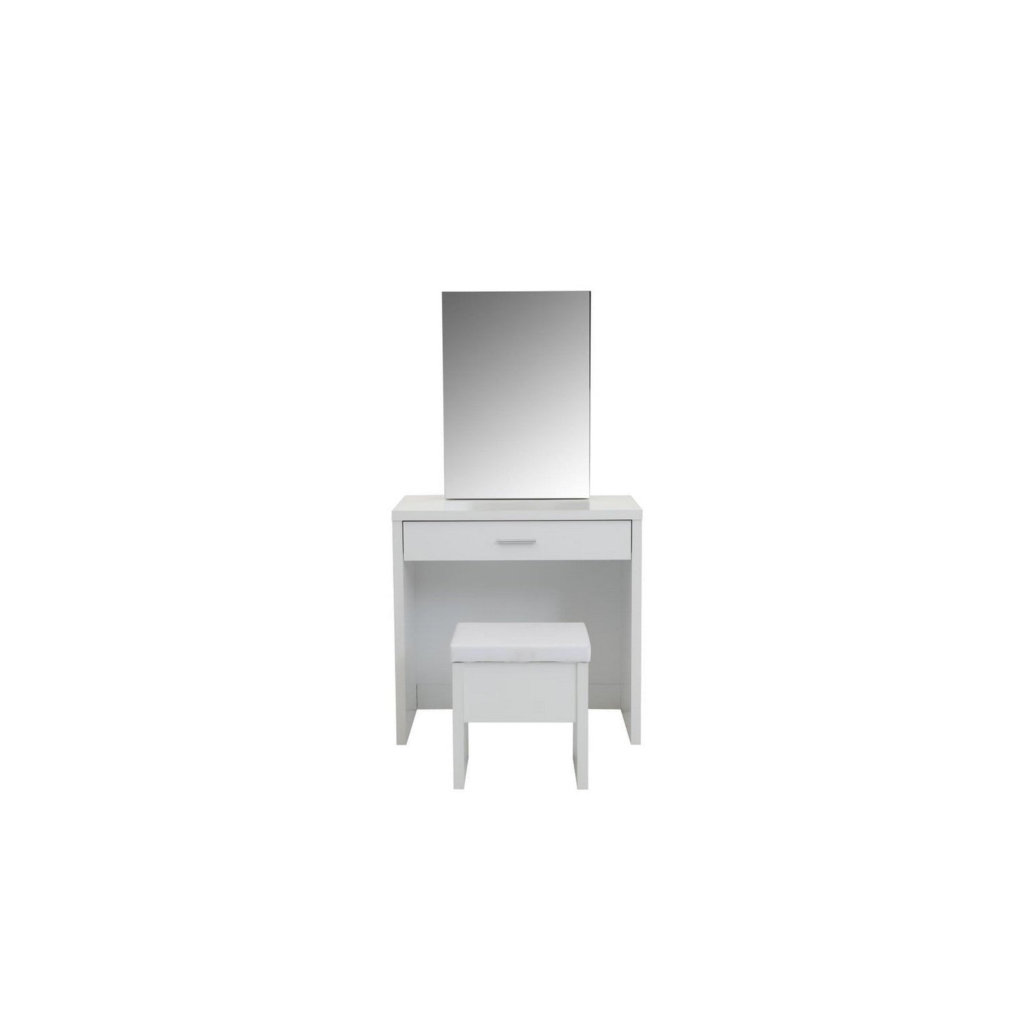 Harvey 2-piece Vanity Set with Lift-Top Stool White 300290