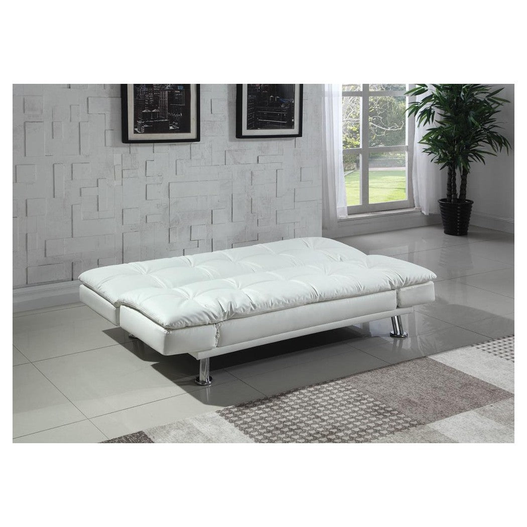 Coaster Dilleston Tufted Back Upholstered Sofa Bed White – Beck's Furniture