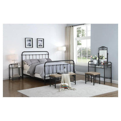 Livingston Full Panel Metal Bed Dark Bronze 300399F