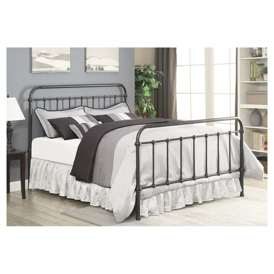 Livingston Twin Panel Metal Bed Dark Bronze 300399T