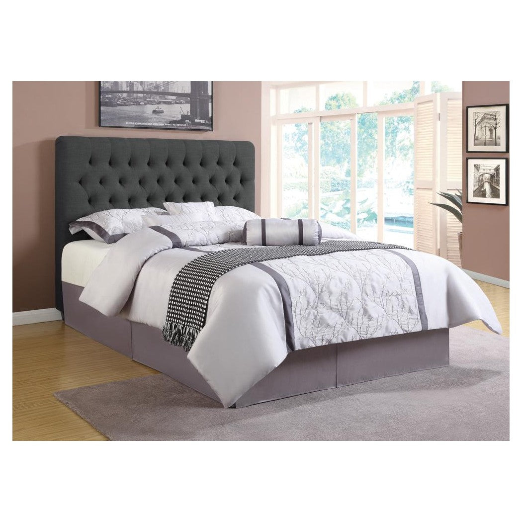 Chloe Tufted Upholstered Full Bed Charcoal 300529F