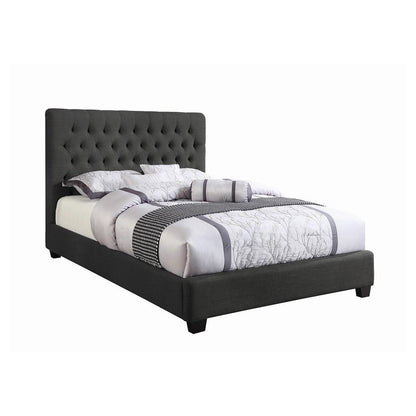 Chloe Tufted Upholstered California King Bed Charcoal 300529KW