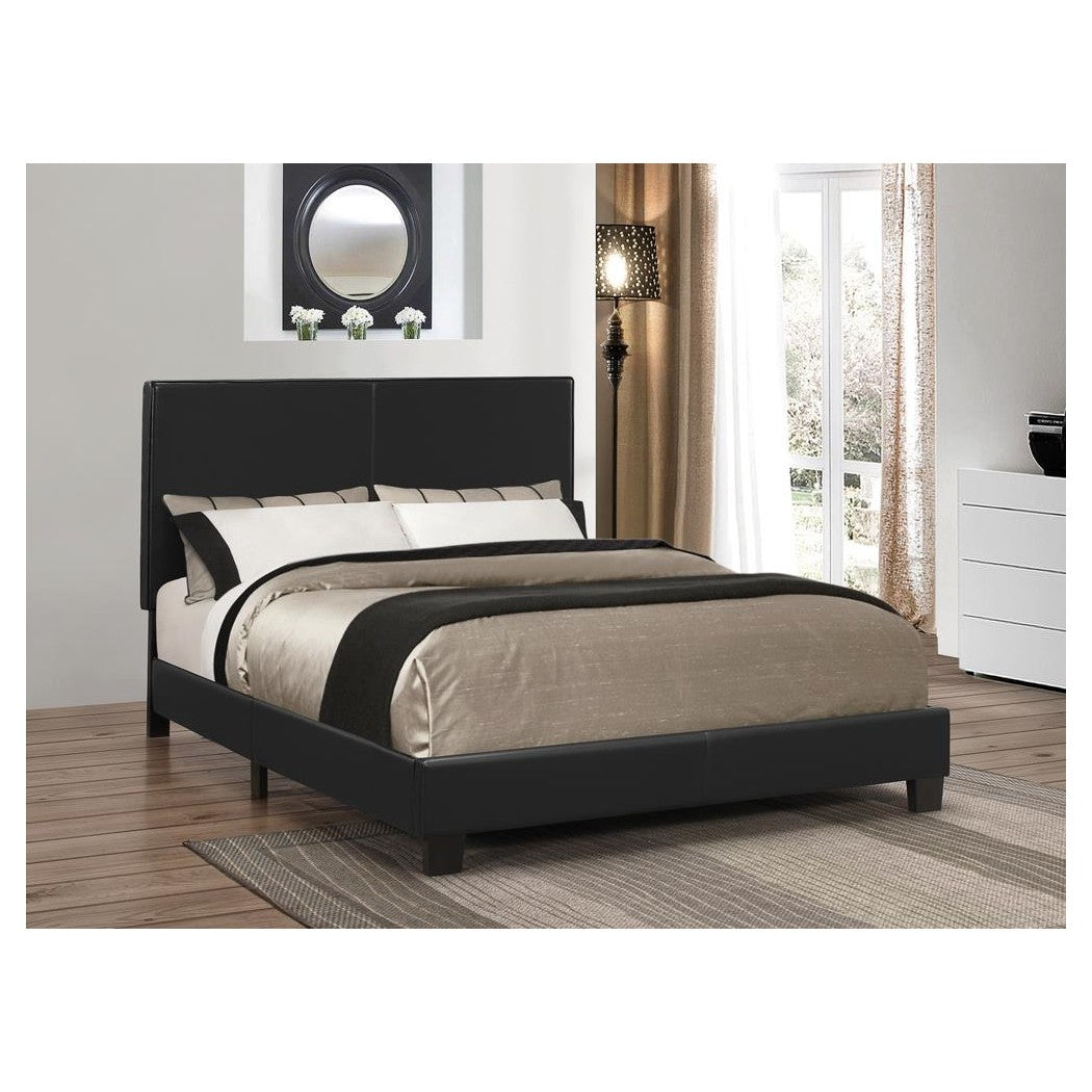 Mauve Full Upholstered Bed Black 300558F