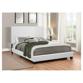 Mauve Full Upholstered Bed White 300559F