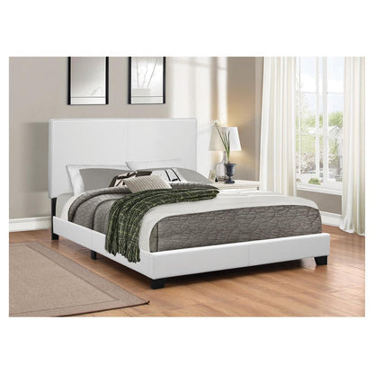 Mauve Full Upholstered Bed White 300559F