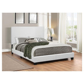 Mauve Twin Upholstered Bed White 300559T