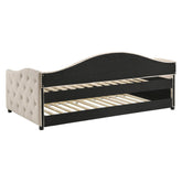 Sadie Upholstered Twin Daybed with Trundle 300639