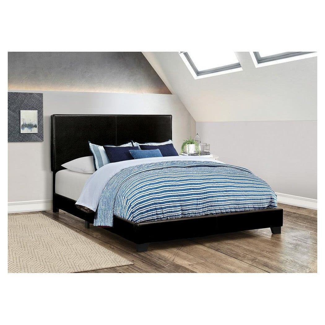 Dorian Upholstered Full Bed Black 300761F