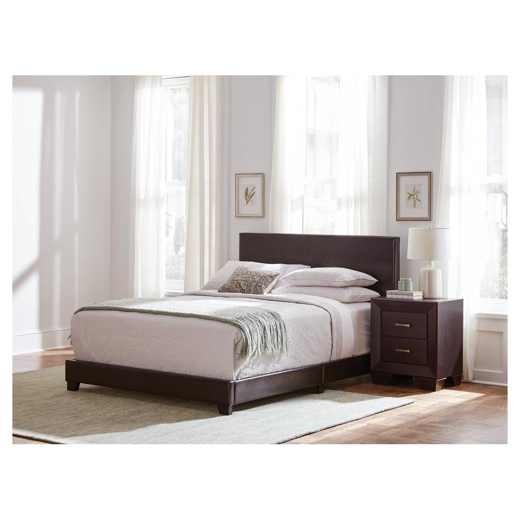 Dorian Upholstered Full Bed Brown 300762F