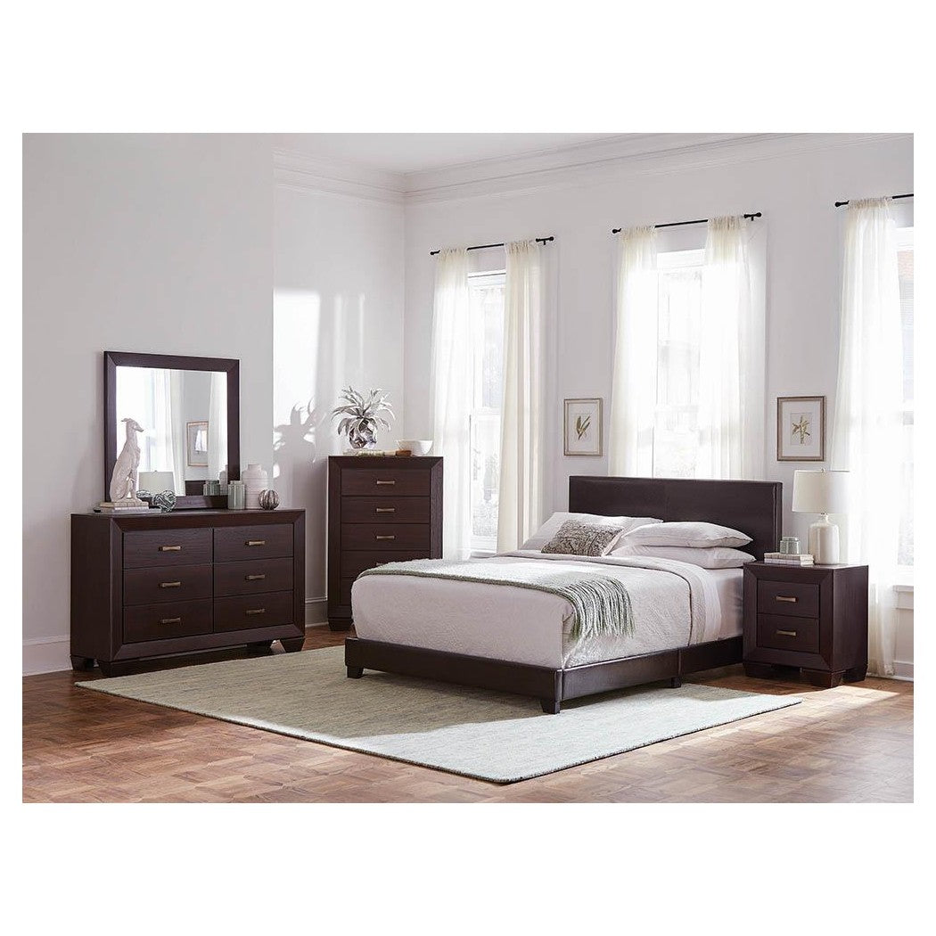 Dorian Upholstered Full Bed Brown 300762F