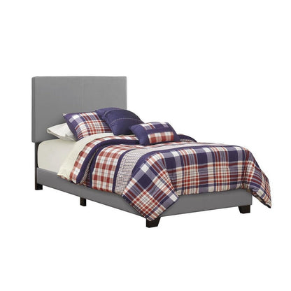 Dorian Upholstered Twin Bed Grey 300763T