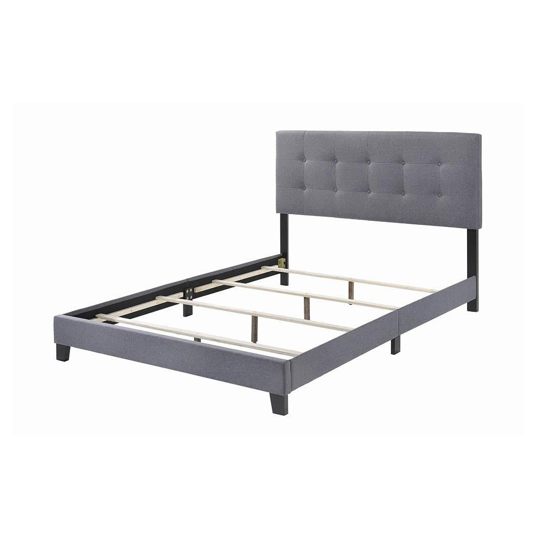 Mapes Tufted Upholstered Eastern King Bed Grey 305747KE