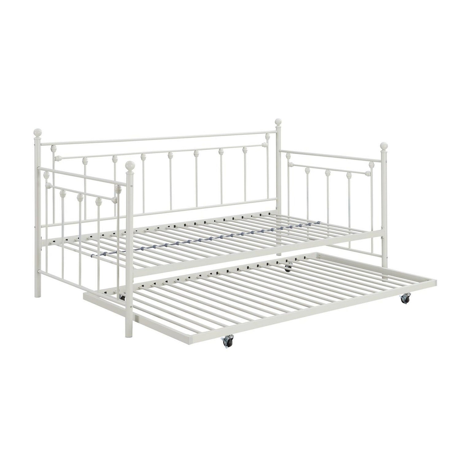 Nocus Spindle Metal Twin Daybed with Trundle 306055