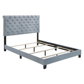 Warner Eastern King Upholstered Bed Slate Blue 310041KE