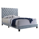 Warner Eastern King Upholstered Bed Slate Blue 310041KE