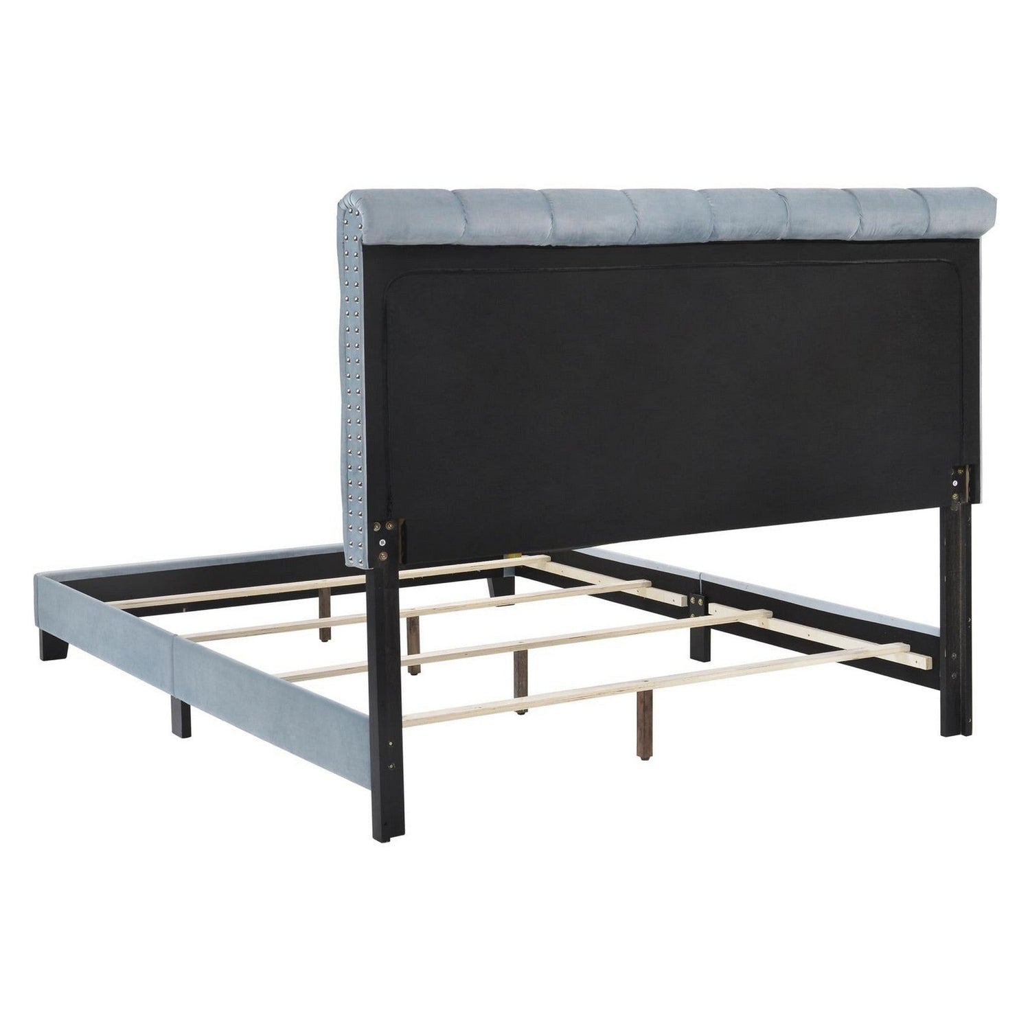 Warner Eastern King Upholstered Bed Slate Blue 310041KE