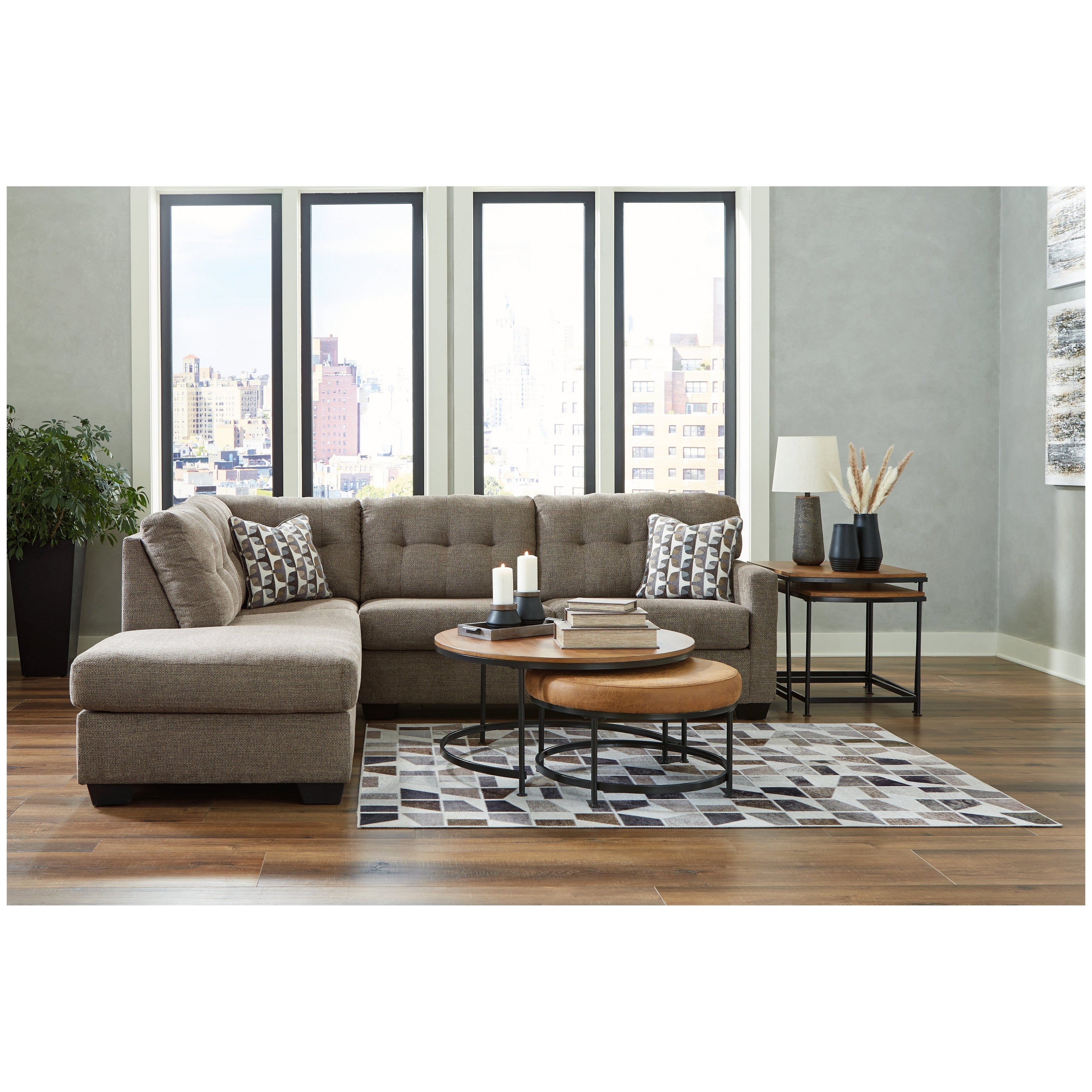 Mahoney 2-Piece Sectional with Chaise Ash-31005S1